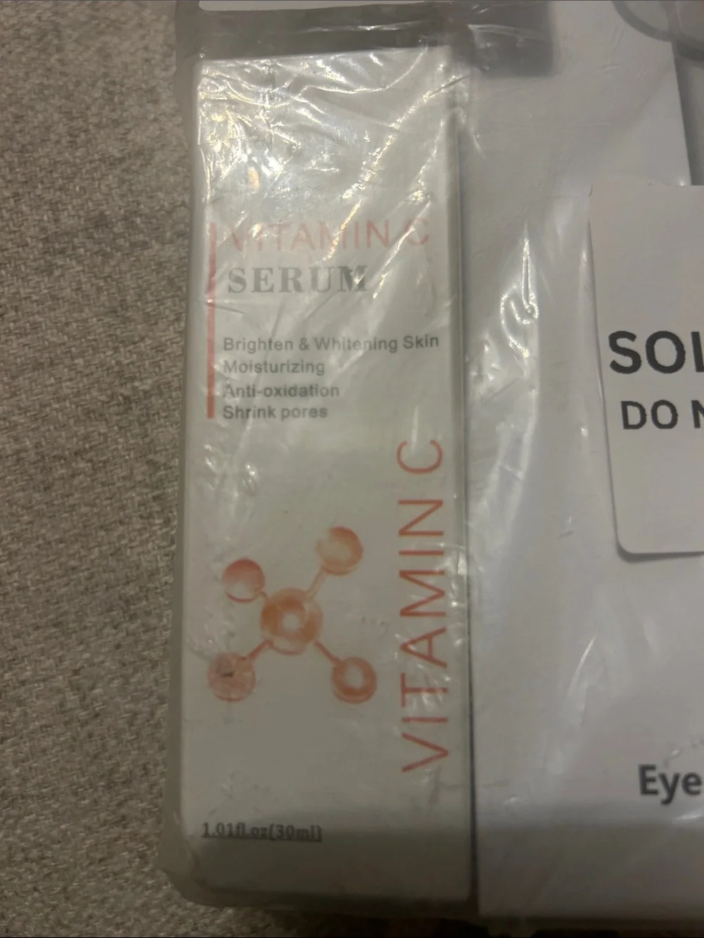 Eye Red Light and Heat Massager & Vitamin C Serum Set